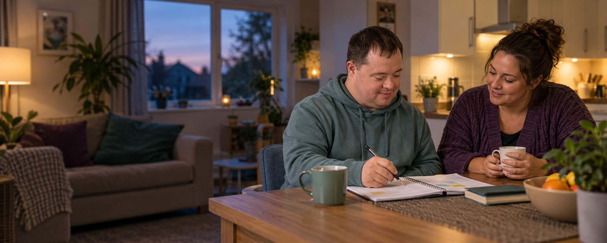 Planning support together at home