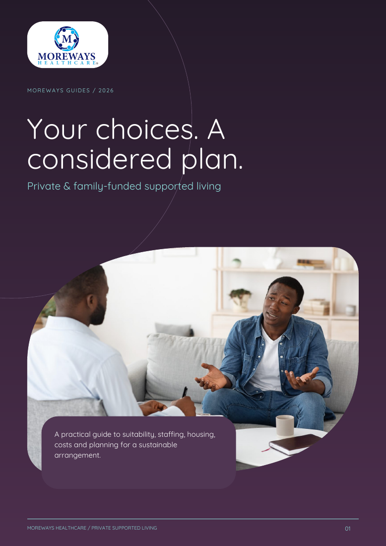 Private supported living brochure cover